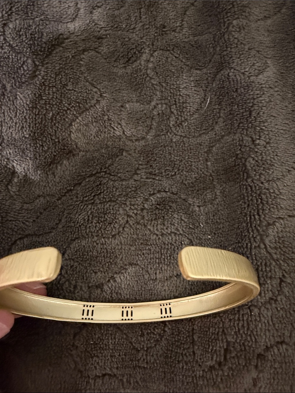 Gold Cuff Bracelet with Clear Crystal Accents - Picture 3 of 3
